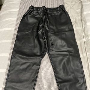 Zara leather trouser